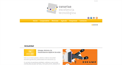 Desktop Screenshot of canariasexcelenciatecnologica.com